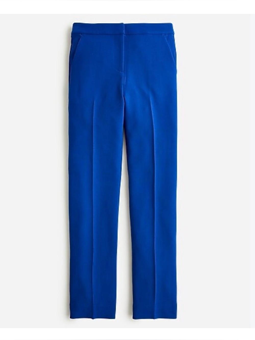 J CREW Kate Royal Blue Straight Leg Bi-Stretch Ankle Pants